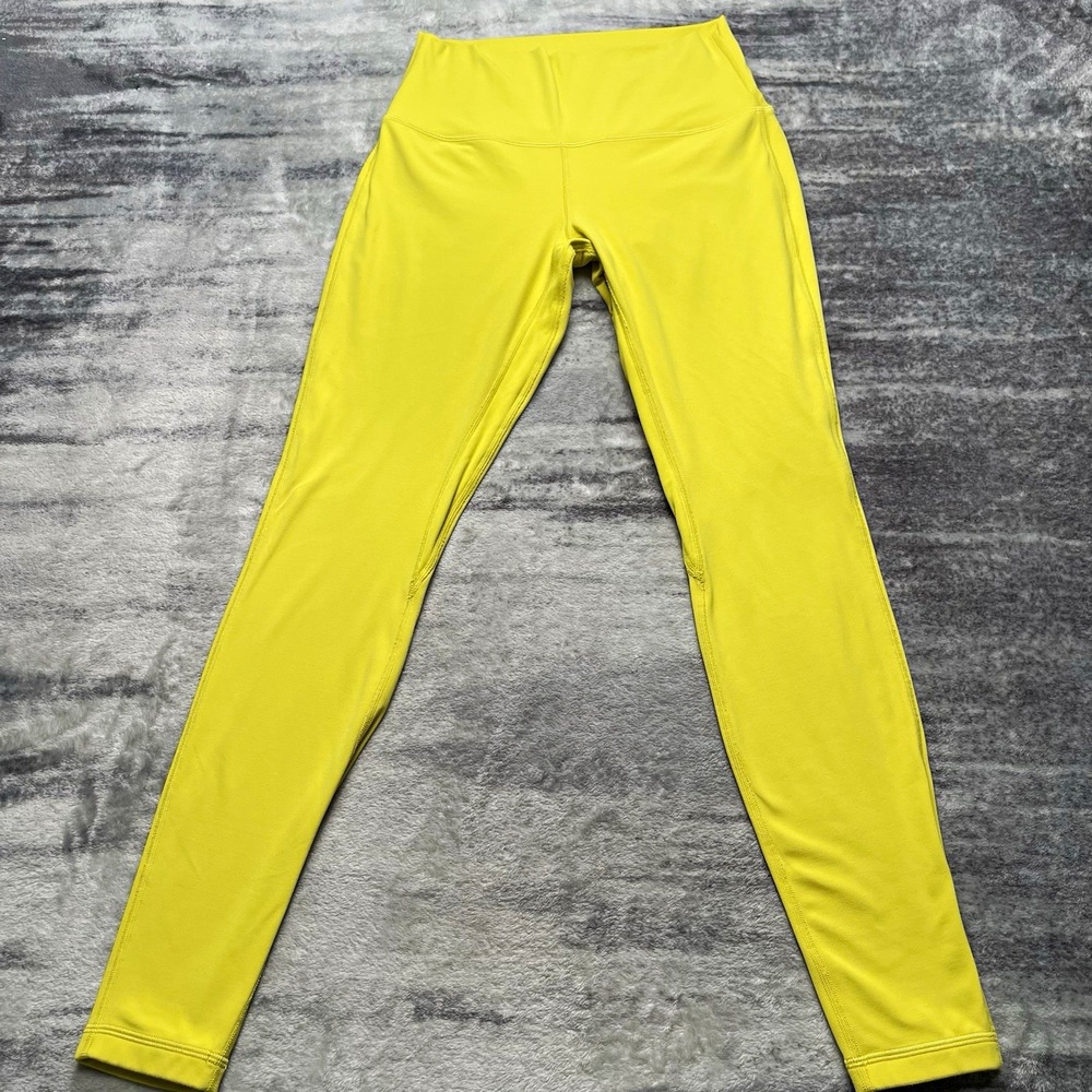 lululemon Align High-Rise Ankle Leggings Yellow 8 28" Nylon Lycra